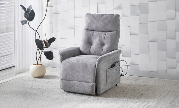 Fotoliu Rotativ cu Recliner Electric și Port Încărcare USB-C KJL6410 Gri