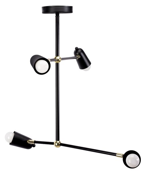 Lampa APP1708-4CP BLACK + GOLD