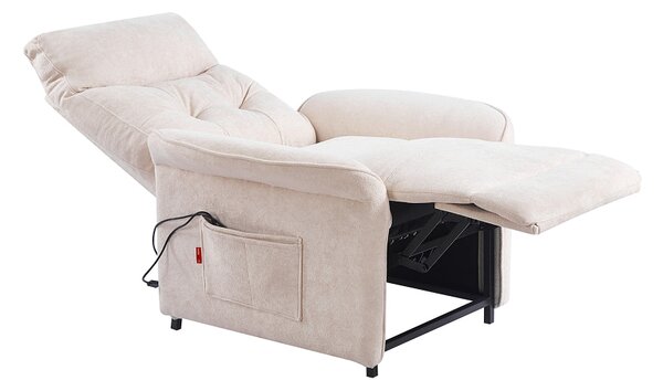 Fotoliu Rotativ cu Recliner Electric și Port Încărcare USB-C KJL6410 Bej