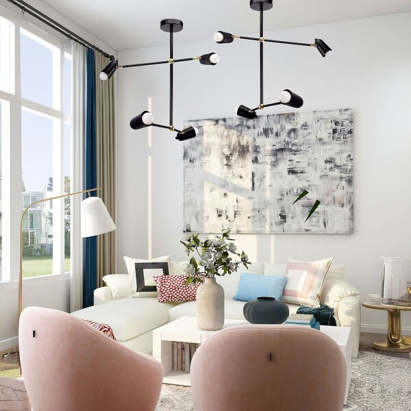 Lampa APP1708-4CP BLACK + GOLD