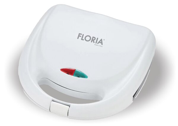 Sandwich-maker FLORIA ZLN8504 - 750W, alb, placi antiadezive, depozitare verticala