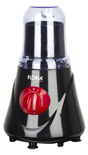 Blender si rasnita FLORIA ZLN7917 - 2 in 1, 300W, 1.6L, 2 viteze + Pulse, rosu