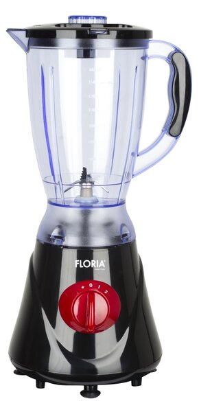 Blender si rasnita FLORIA ZLN7917 - 2 in 1, 300W, 1.6L, 2 viteze + Pulse, rosu