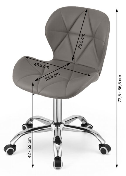 OFERTA Scaun de birou AVOLA din piele ecologica - MIX DE CULORI Calitatea a II-a