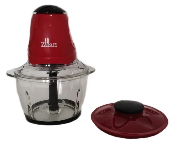 Mini tocator electric ZILAN ZLN5619 - 200W, vas sticla 1L, rosu