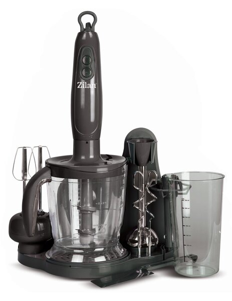 Mixer vertical (blender de mana) ZILAN ZLN5343 - 700W, pahar 0.7L + recipient 1L, 2 viteze