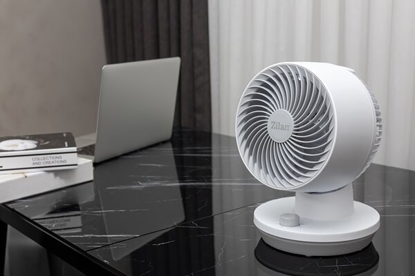 Ventilator de birou (Air Circulator) ZILAN ZLN1009 - 45W, 3 viteze, oscilatie automata