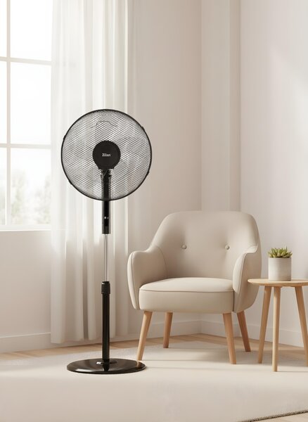 Ventilator cu Picior cu 5 palete Zilan ZLN4642 - 48W, 43cm, 3 trepte
