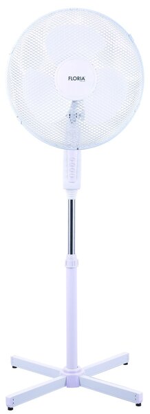 Ventilator cu picior FLORIA ZLN1180 - 40W, 40cm, motor silentios, alb