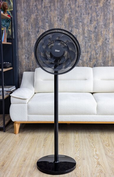 Ventilator cu picior Zilan ZLN2563 - 50W, grilaj 41cm, inaltime reglabila
