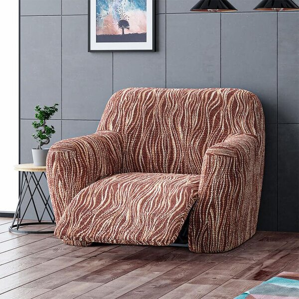 Huse bielastice UNIVERSO NOU dungi maro fotoliu de relaxare (l. 70 - 90 cm)