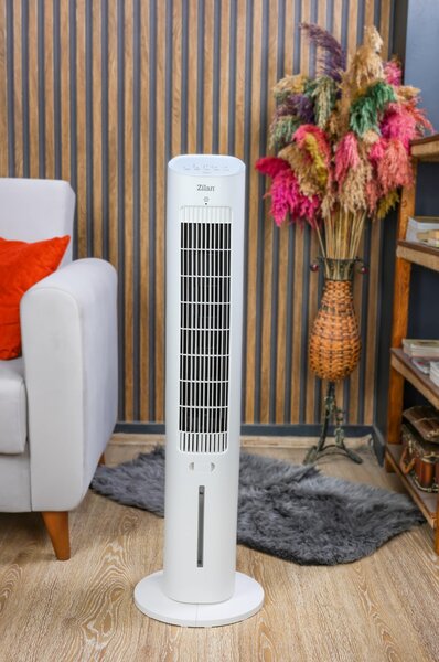 Ventilator turn ZILAN ZLN1030 - 60W, rezervor apa 3L, control Touch, 3 viteze, timer 12h
