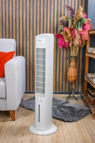 Ventilator turn ZILAN ZLN1030 - 60W, rezervor apa 3L, control Touch, 3 viteze, timer 12h