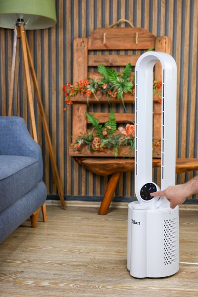 Ventilator turn fara palete ZILAN ZLN1117 - 40W, umidificare, ionizare, telecomanda