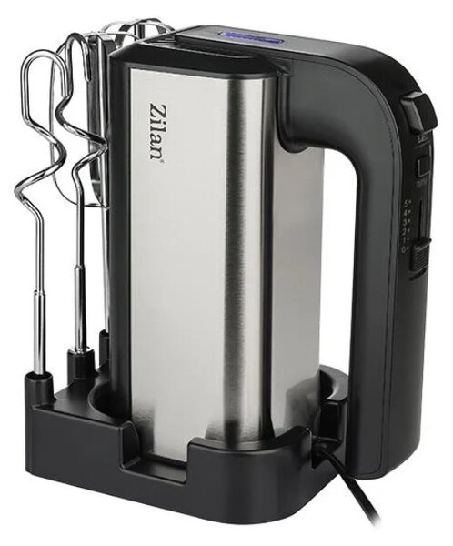 Mixer de mana Zilan ZLN2938 - 500W, 5 viteze + Turbo, inox