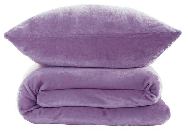 Lenjerie de pat din micropluş violet