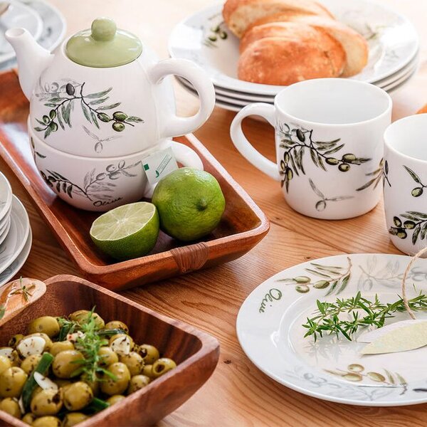 Banquet set farfurii din porţelan OLIVES 18 buc