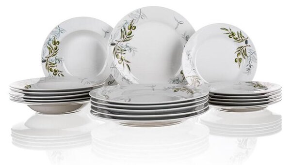 Banquet set farfurii din porţelan OLIVES 18 buc