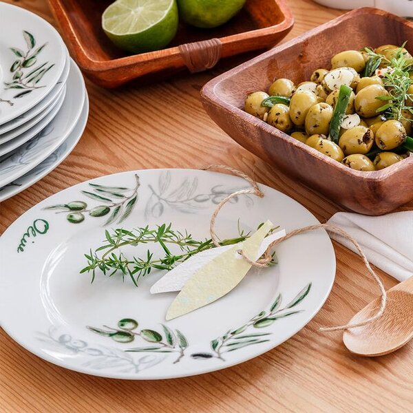 Banquet set farfurii din porţelan OLIVES 18 buc