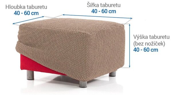Huse care se întind foarte bine NIAGARA alunei taburet (40 - 60 cm)