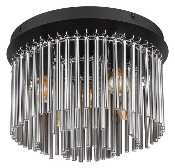 Globo Lighting Gorley lampă de tavan 5x40 W negru-fumuriu 15698D