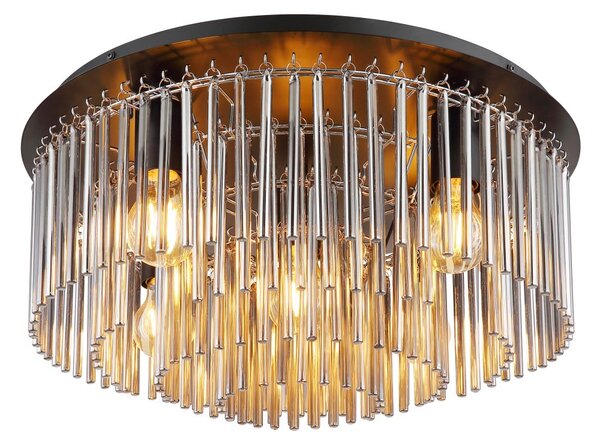 Globo Lighting Gorley lampă de tavan 5x40 W negru-fumuriu 15698D