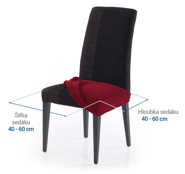 Huse care se întind foarte bine NIAGARA bordo scaun 2 buc (40 x 40 cm)