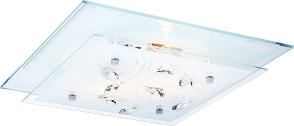 Globo Lighting Jasmina plafon 2x60 W alb 40408-2