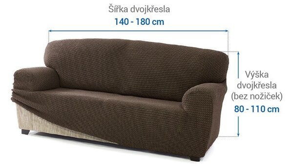 Huse care se întind foarte bine NIAGARA tutunului fotoliu dublu (l. 140 - 180 cm)