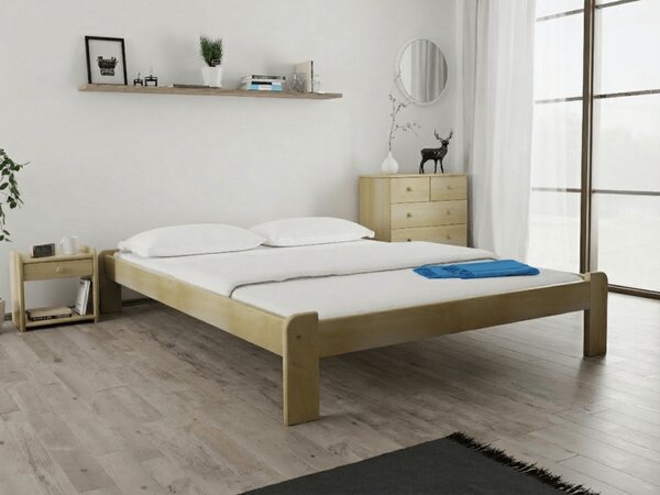 Pat ADA 180x200 cm, pin Saltele: Fara saltea, Somiera pat: Fara somiera