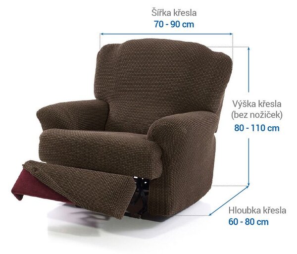 Huse care se întind foarte bine NIAGARA tutunului fotoliu de relaxare (l. 70 - 90 cm)