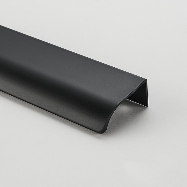 Maner metalic pentru mobilier, model Attis, Lungime totala = 50 | 120 | 200 | 300 | 400 | 1200 mm, finisaj negru mat
