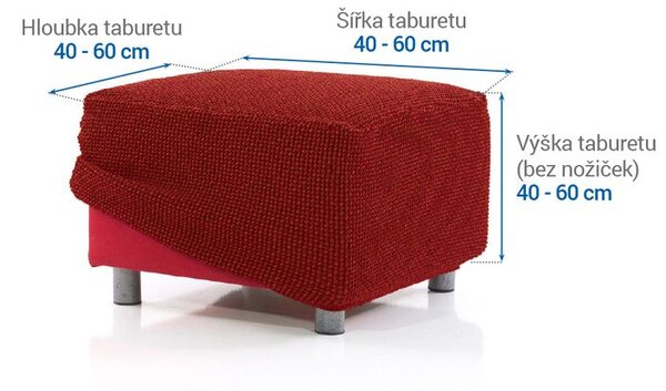 Huse care se întind foarte bine NIAGARA cărămizii taburet (40 - 60 cm)
