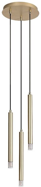 Rabalux Ramira lampă suspendată 3x5 W transparent-auriu 72359