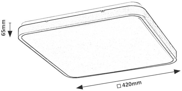 Rabalux Alenzo plafon 1x36 W alb 71424