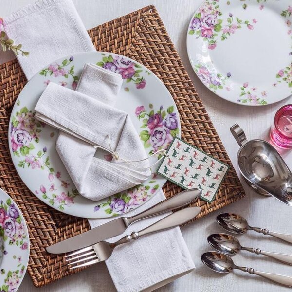 Set de farfurii din porţelan BEAUTY 18 buc