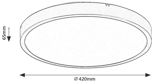 Rabalux Alenzo plafon 1x36 W alb 71429