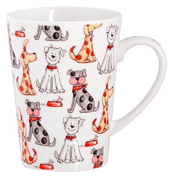 Cană ceramică mare CÂINI, 460 ml