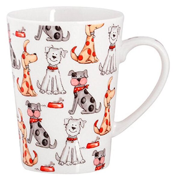 Cană ceramică mare CÂINI, 460 ml