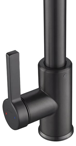Invena Nelia baterie bucătărie pe picior negru BZ-34-004