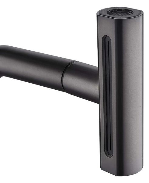 Invena Nelia baterie bucătărie pe picior negru BZ-34-004