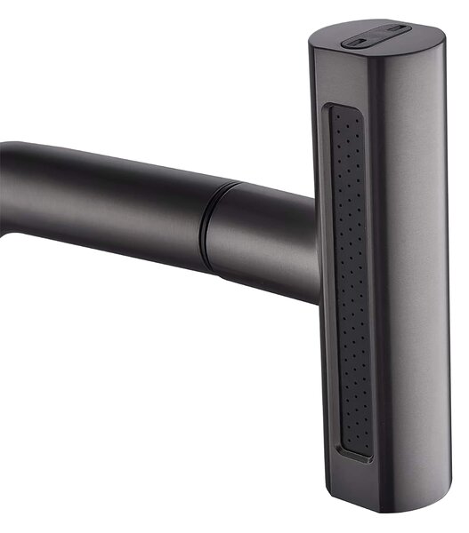 Invena Nelia baterie bucătărie pe picior negru BZ-34-004