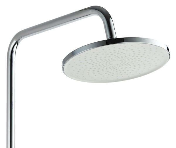 Invena Rikia set de duș perete cu duș de ploaie crom AU-24-B01