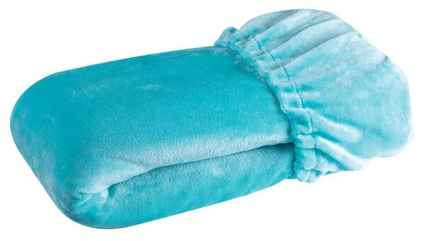 Cearceaf cu elastic din micropluş, turcoaz 90 x 200 cm