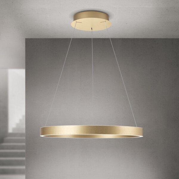 Orion - Lustru LED dimmabil suspendat pe cablu KOLK, LED/60W/230V, 2700/3000/4000K, diam. 60 cm, auriu