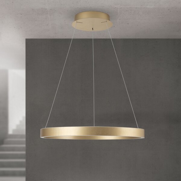 Orion - Lustru LED dimmabil suspendat pe cablu KOLK, LED/60W/230V, 2700/3000/4000K, diam. 60 cm, auriu