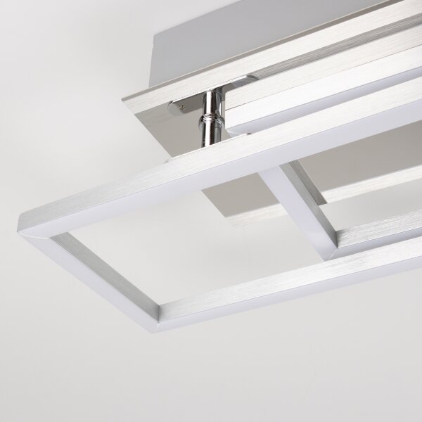 Plafonieră LED/40W/230V crom mat