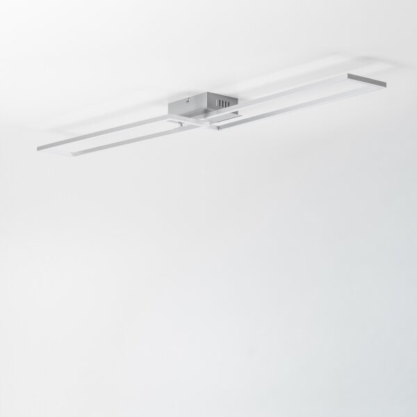 Plafonieră LED/40W/230V crom mat