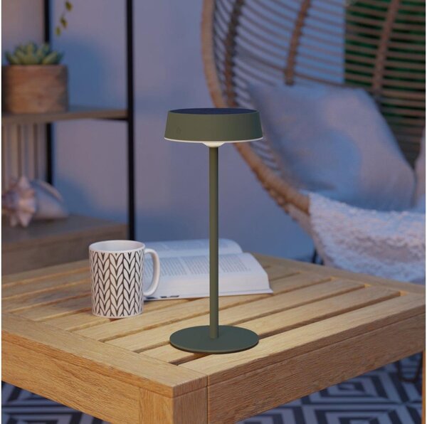 Eglo SIMERI 75878-LED Lampă de masă solară reîncărcabilă LED/3W/5V 1800mAh IP44 verde