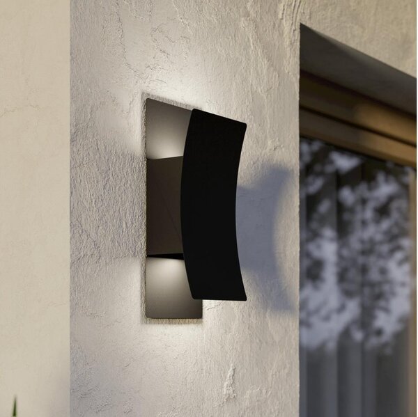 Eglo 902021 - Aplica de perete LED pentru exterior VERDOLINO, 2xLED/4W/230V, IP44, negru
